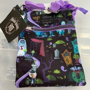 Loungefly Disney Haunted Mansion Crossbody Passport ACTUAL BAG SHOWN Halloween
